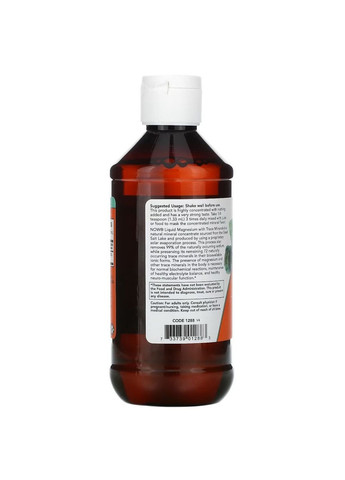 Витамины и минералы Magnesium Liquid, 237 мл Now (293417588)