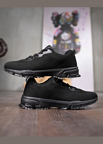 Чорні Літні чоловічі літні кросівки чорна сітка No Brand