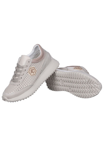 Женские кроссовки из кожи 10275-20.3 Best Vak бежевые демисезоны (282955255)