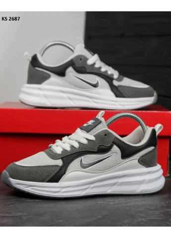 Черные летние кроссовки nike racer dark gray найк рейсер No Brand