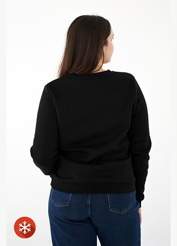 Черный утепленный свитшот todey с принтом Garne рисунок (307389761)