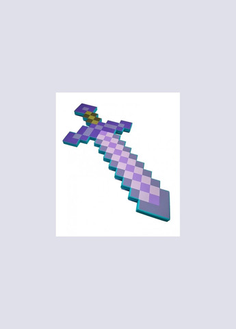 Алмазний меч зачарований Minecraft фіолетовий 60 см No Brand (285792245)