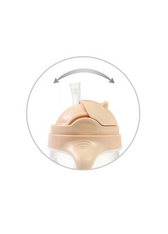 Поилка-непроливайка с отягощенной соломкой и герметичной крышкой Линивец 6+ 240 мл () BabyOno 1464/04 (335029751)