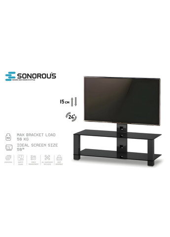 Подставка для телевизора Sonorous PL 2400-B-HBLK (318733037)