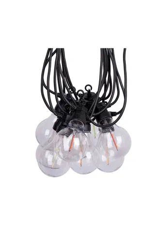 Гірлянда ретро LED вулична 10 ламп, 6 м, IP44, багатобарвна, 8 м (801173) YES! Fun ретро LED вулична 10 ламп, 6 м, IP44, багатобарвна (361109865)