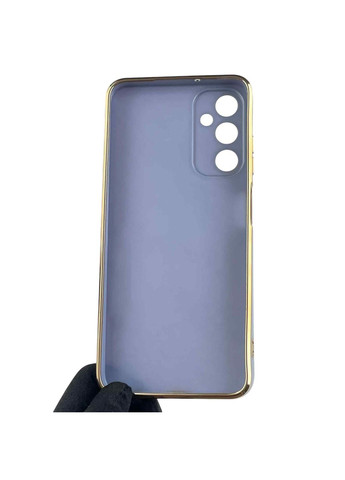 Чохол для Galaxy A05S (SM-A057) жіночий із золотою окантовкою із захистом камери на самсунг а05с синій Samsung (366020933)