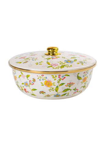 Кастрюля эмалированная 5,5 л без ручек в винтажном стиле Yiwu (334000686)