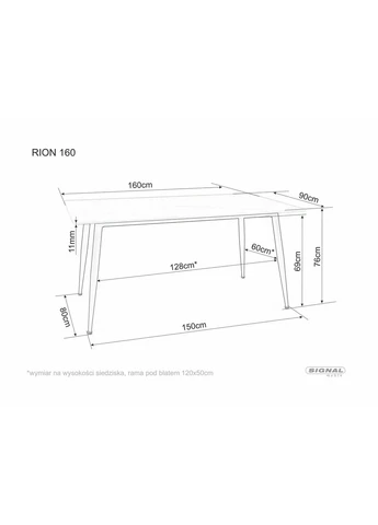 Стол обеденный RION 160*90 RIONC160 Signal (378054763)
