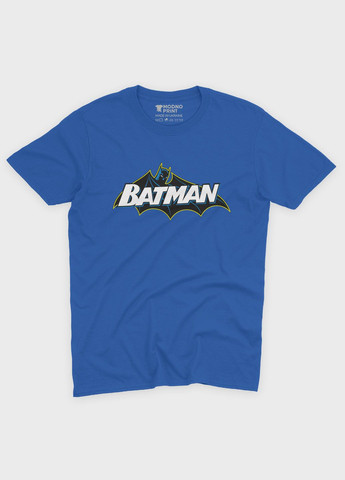 Синя демісезонна футболка для хлопчика з принтом супергероя - бетмен (ts001-1-brr-006-003-021-b) Modno