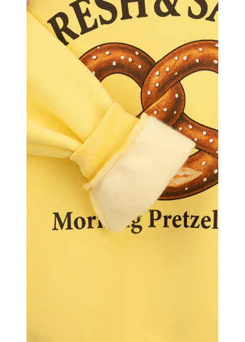 LAWA світшот з принтом для дівчинки p-gb02342 134 см shop (2888000030337) жовтий повсякденний