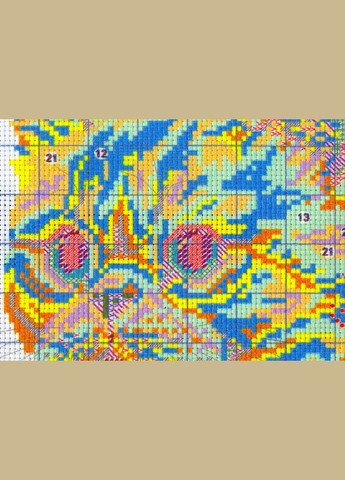 Набір для вишивання за нанесеною на канву схемою "Cat". AIDA 14CT printed 26*29 см Joy Sunday (313614349)