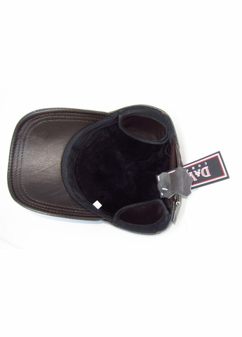 Мужская зимняя бейсболка коричневая из натуральной кожи на натуральном мехе DAVANI 00238 No Brand кепка бейсболка (315702935)