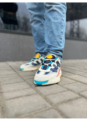 Синій кросівки чоловічі adidas niteball crime collegiate navy адідас найтбол сині демісезон No Brand