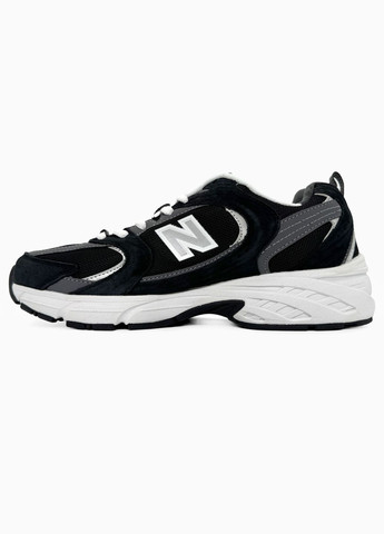 Кроссовки женские и мужские New Balance 530 black white | Нью Беланс 530 черные белые No Brand чёрные демисезоны (316091164)