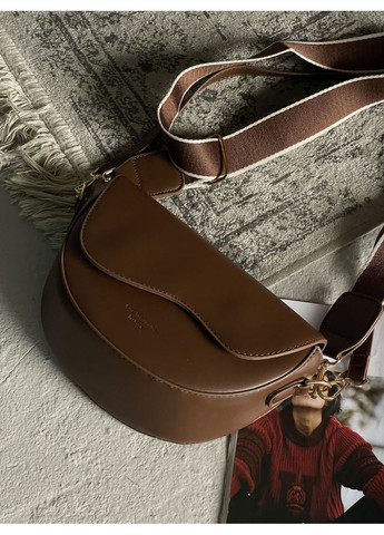 Сумка женская через плече кросс боди на широком ремне No Brand (369935329)