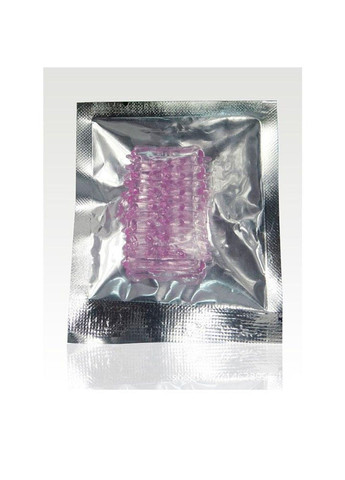 Прозрачная эластичная рельефная насадка на пенис - Прозрачный - 4,5*1,5 см No Brand (288538175)