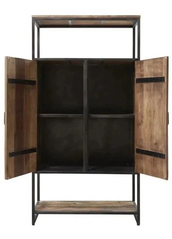 Стелаж LOFT з полицями, з дверцятами (FS178) No Brand (396502423)