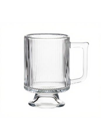 Набор стеклянных чашек 300 мл (6 шт) из рифленого стекла HP-19-L7 Yiwu (370973898)