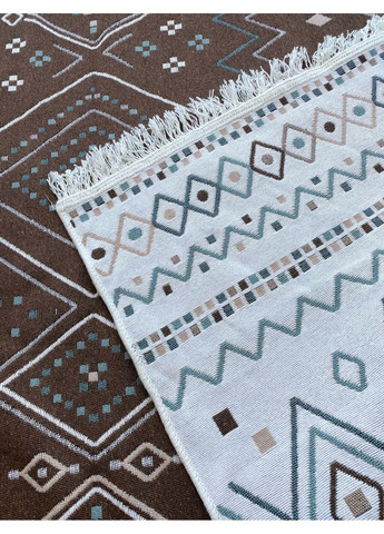 Хлопковый двухсторонний ковер Shana Arty 05 120x180 см с бежевым. No Brand (366293922)