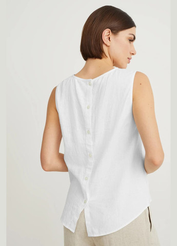 Белая блуза из льна C&A