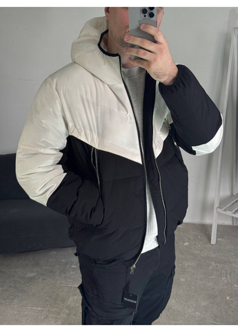 Чорна демісезонна курточка на пуху Україна