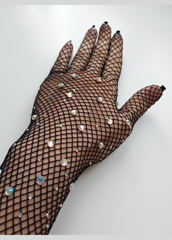 Сеточные перчатки со стразами (арт.7034) No Brand (348431039)