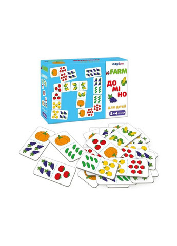 Детская развивающая игра Домино «Фрукты-овощи» ME5032-23, 28 карт No Brand (330609040)
