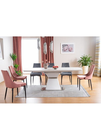 Стол обеденный раскладной Saturn II Ceramic 90х160 (210) Эффект Мармура / Белый Мат SATURNIICBB160 Signal (372178206)