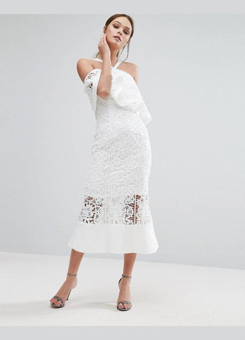 Білий сукня міде мереживна Asos