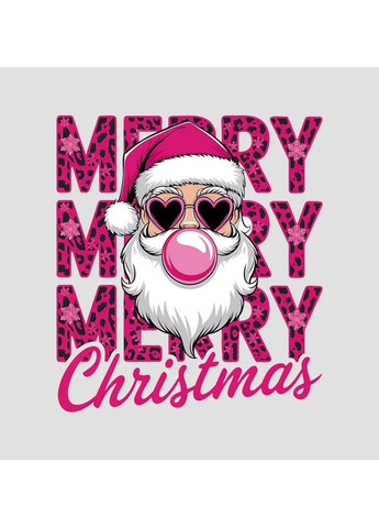 Термоналипка "Merry christmas" санта с резинкой (8479) No Brand (365730962)