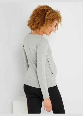 Серый пуловер демисезон,серый меланж, Kiabi