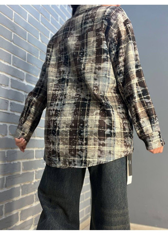 Сорочка жіноча A-N 2775 картата варена в клітинку оверсайз коттон No Brand (304773604)