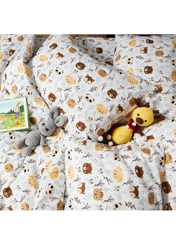 Комплект постельного белья Бязь Gold Люкс «» Двуспальные 175х210 наволочки 4х50х70 (MS-820006413) Moon&Star Jungle Joy (356116105)