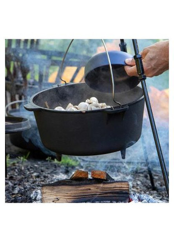 Котел туристический Dutch Oven Cast Iron 31 cm / 7.1 L Black (2122415) (DAS303291) Bo-Camp Dutch Oven Cast Iron 31 cm / 7.1 L Black (2122415) (370018775)