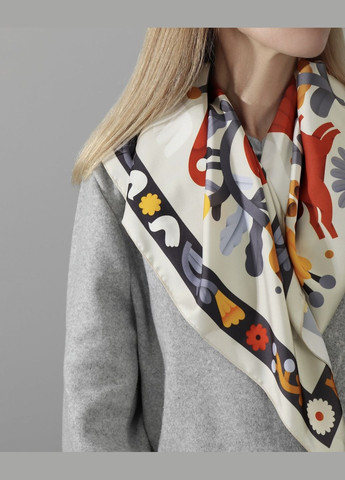 Жіноча хустинка з принтом Квітуча доля Gifty 6951 (326990265)