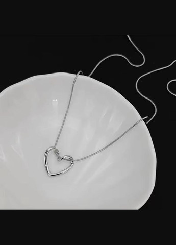 Підвіска з сердечком, підвіска з серцем, підвіска-снейк, ланцюжок-снейк, кулон, чокер, ланцюжок, кольє Fashion Jewelry (337718764)