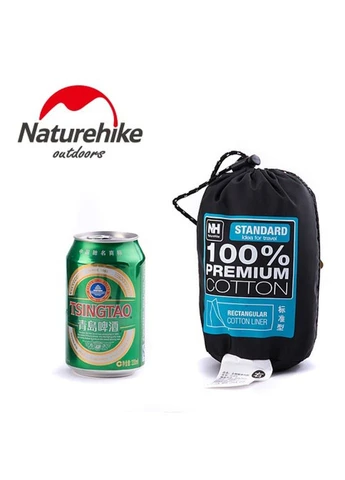 Подкладка для спального мешка NH15S012-D, хлопок, светло-зеленый Naturehike (389449166)