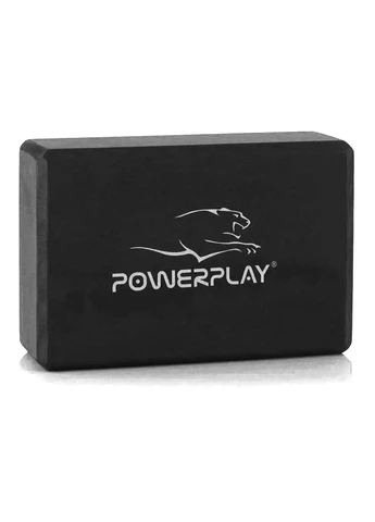Блок для йоги 2 шт (пара) 4006 Yoga Brick EVA Чорні PowerPlay (389296192)
