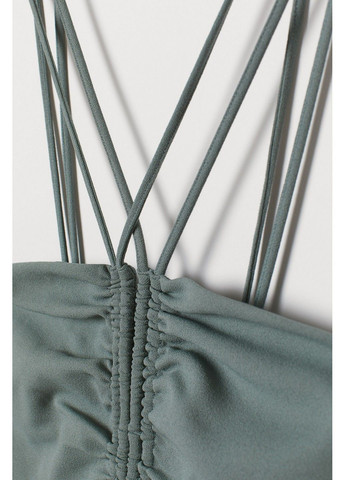 Зеленое вечернее платье H&M однотонное