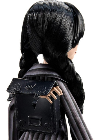 Коллекционная кукла Венздей Аддамс в школьной форме Mattel X Wednesday Addams Monster High (367859544)