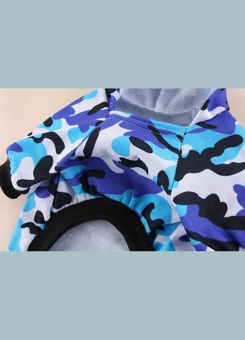 Толстовка для котів Pet Style "Камуфляж" Синя XS No Brand - (323233364)