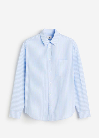 Голубой кэжуал рубашка H&M