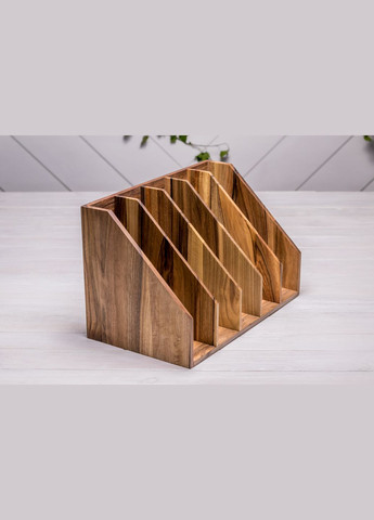 Аксесуар «Підставка для папок та документів» 5 Дерев'яний органайзер під документи EcoWalnut (294721242)