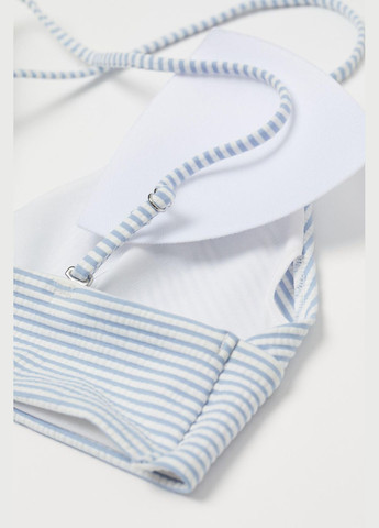 Купальный лиф,белый в голубую полоску, H&M (292302760)