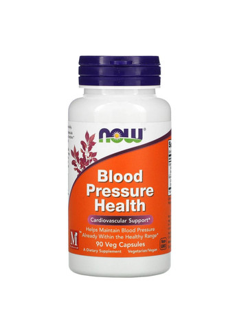 Добавка для здорового артериального давления Blood Pressure Health 90 вегетарианских капсул Now Foods (268375506)