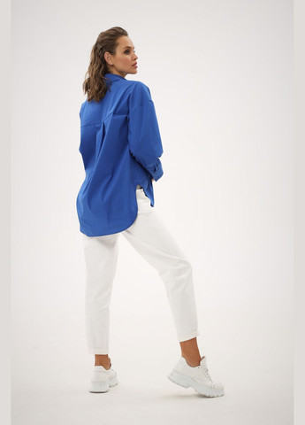 Синяя повседневный рубашка Dianora