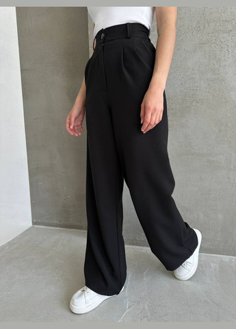 Черные базовые брюки палаццо No Brand (323137101)