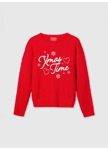 Червоний зимовий светр жін Terranova