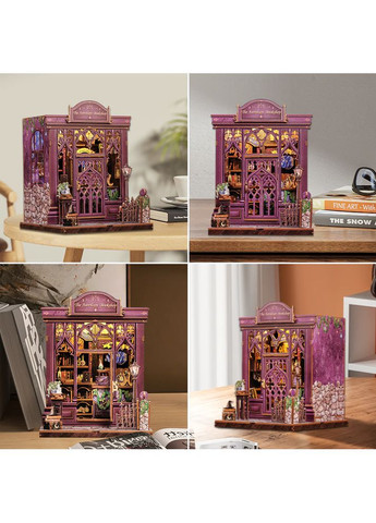 Book Nook Книжковий румбокс «Астрологічна книгарня» з підсвіткою Cutebee (372519056)