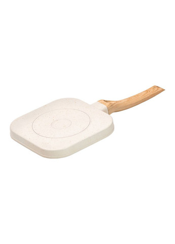 Сковорода гриль квадратная 18×18 см рифленая с гранитным покрытием бежевая Jooki (358705476)